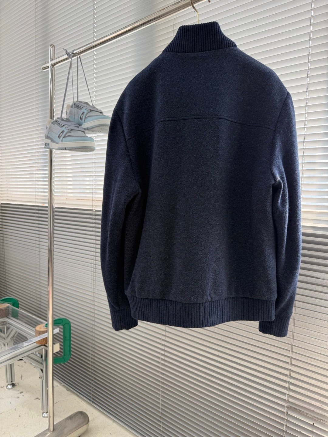[LORO PIANA] 로로피아나 울 블렌드 스탠드 칼라 버튼 자켓