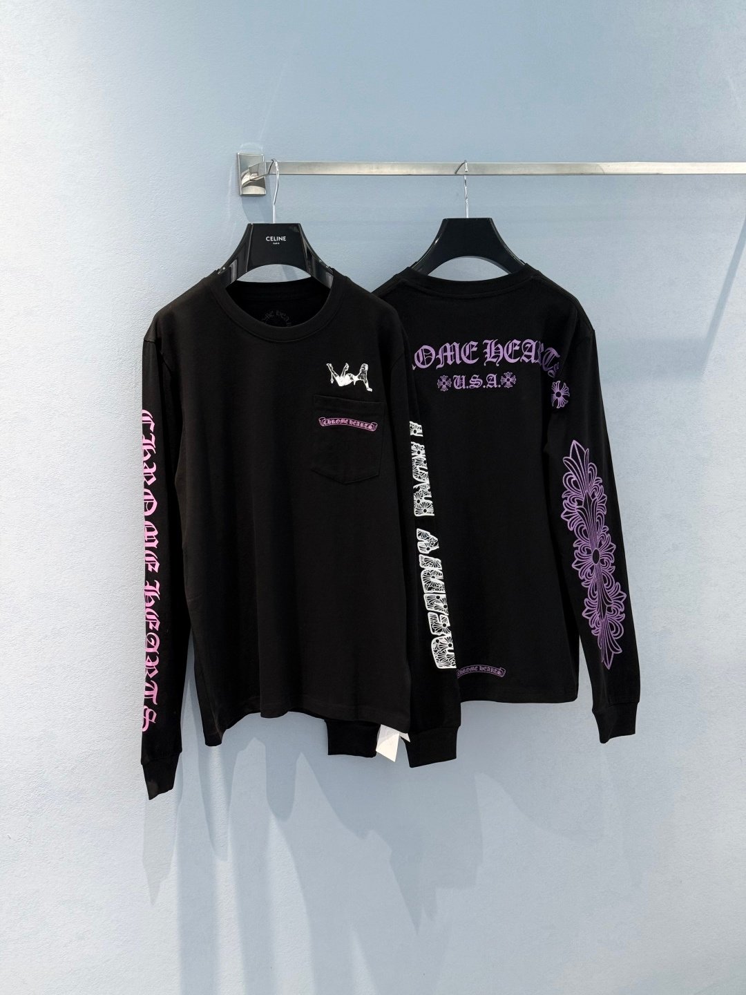 [CHROME HEARTS] 크롬하츠 고딕 그래픽 롱슬리브 티셔츠