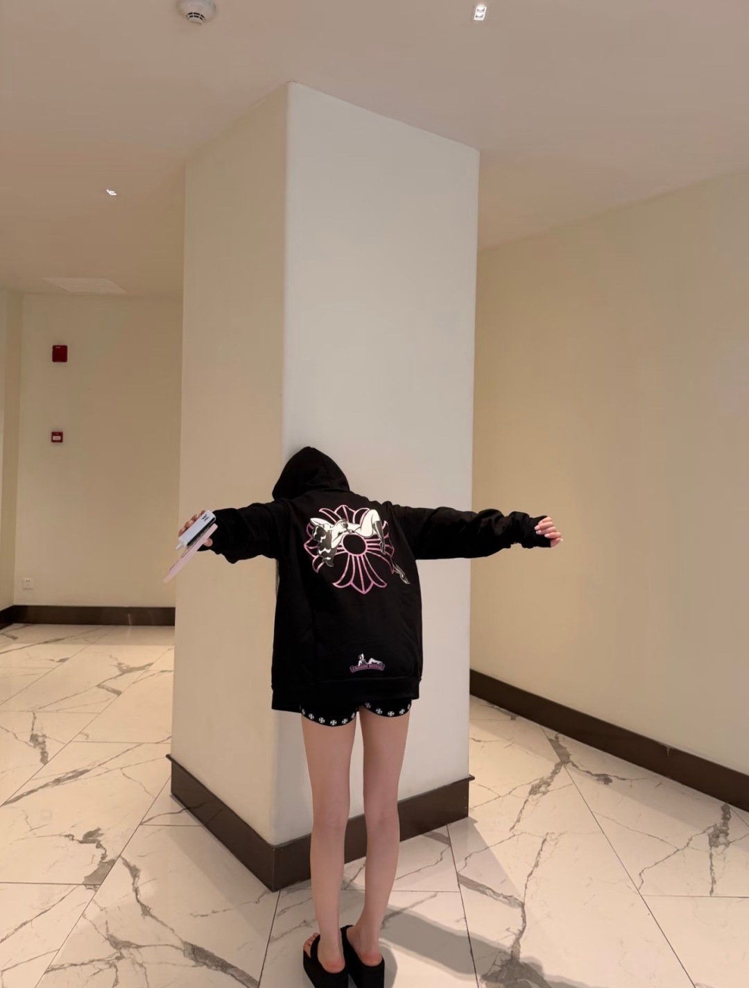 [CHROME HEARTS] 크롬하츠 퍼플 그래픽 풀집 후드 집업