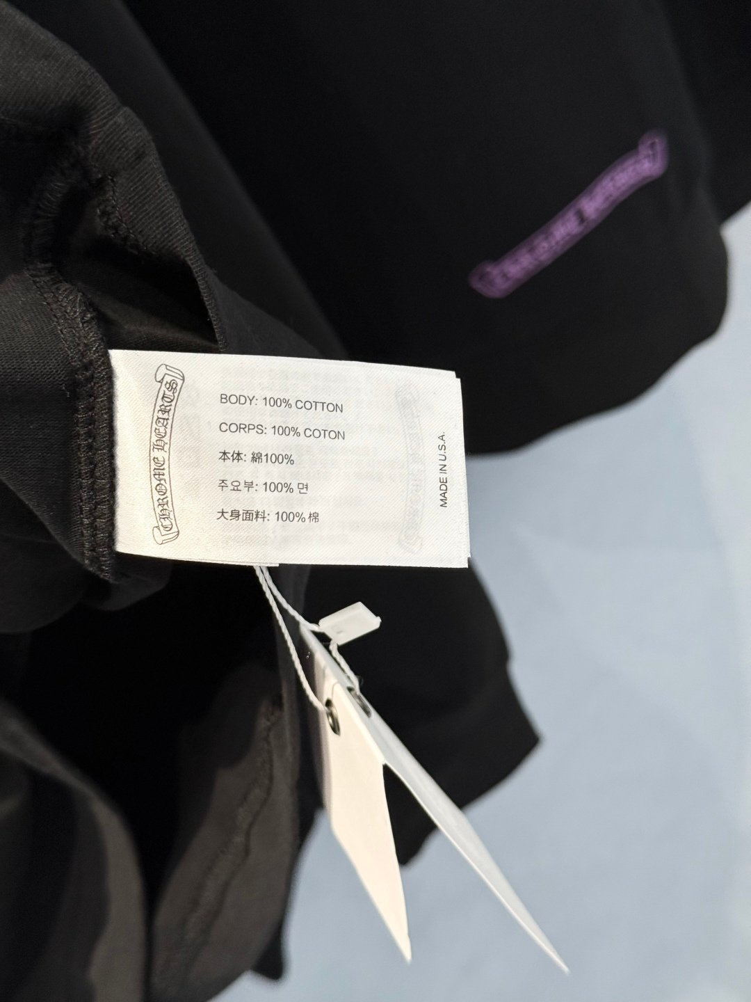 [CHROME HEARTS] 크롬하츠 퍼플 그래픽 롱슬리브 티셔츠