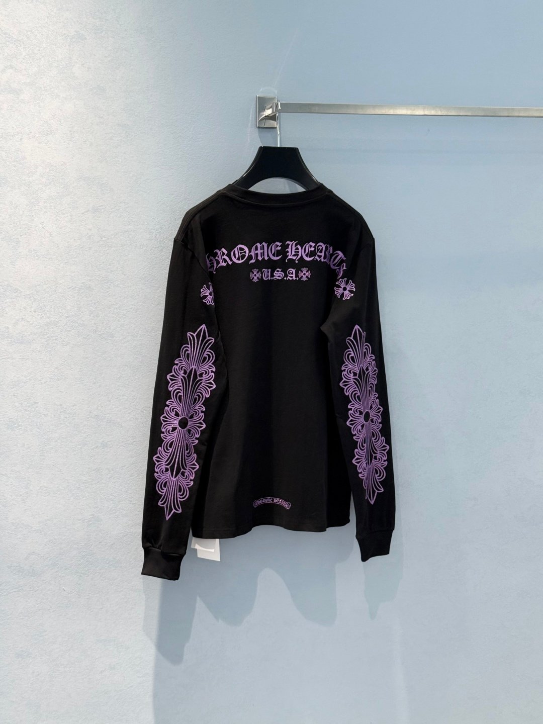 [CHROME HEARTS] 크롬하츠 퍼플 그래픽 롱슬리브 티셔츠