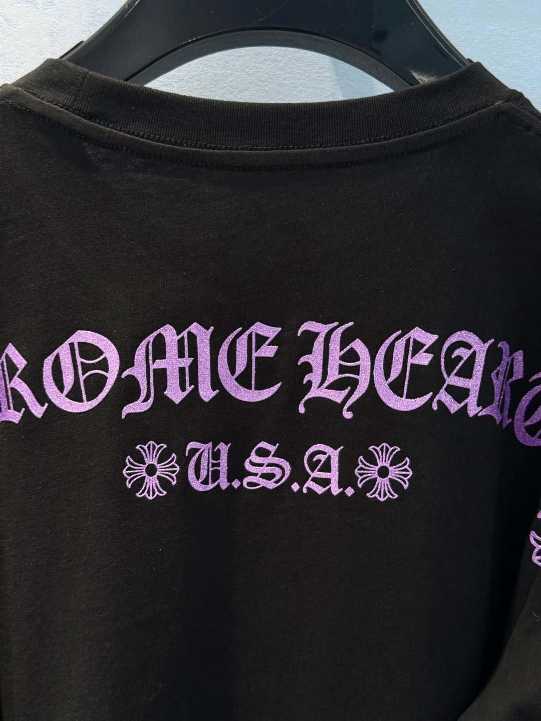 [CHROME HEARTS] 크롬하츠 퍼플 그래픽 롱슬리브 티셔츠