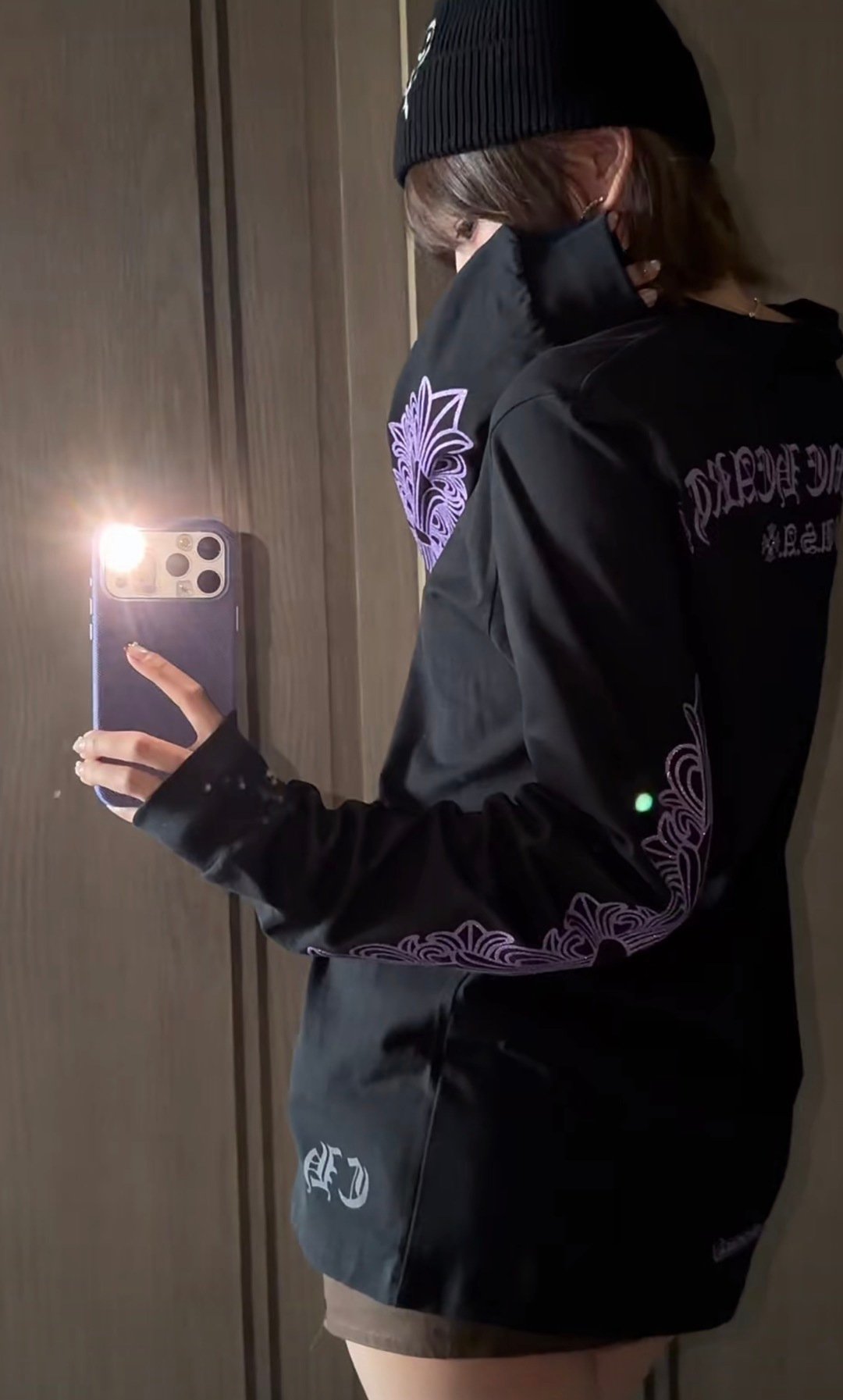 [CHROME HEARTS] 크롬하츠 퍼플 그래픽 롱슬리브 티셔츠