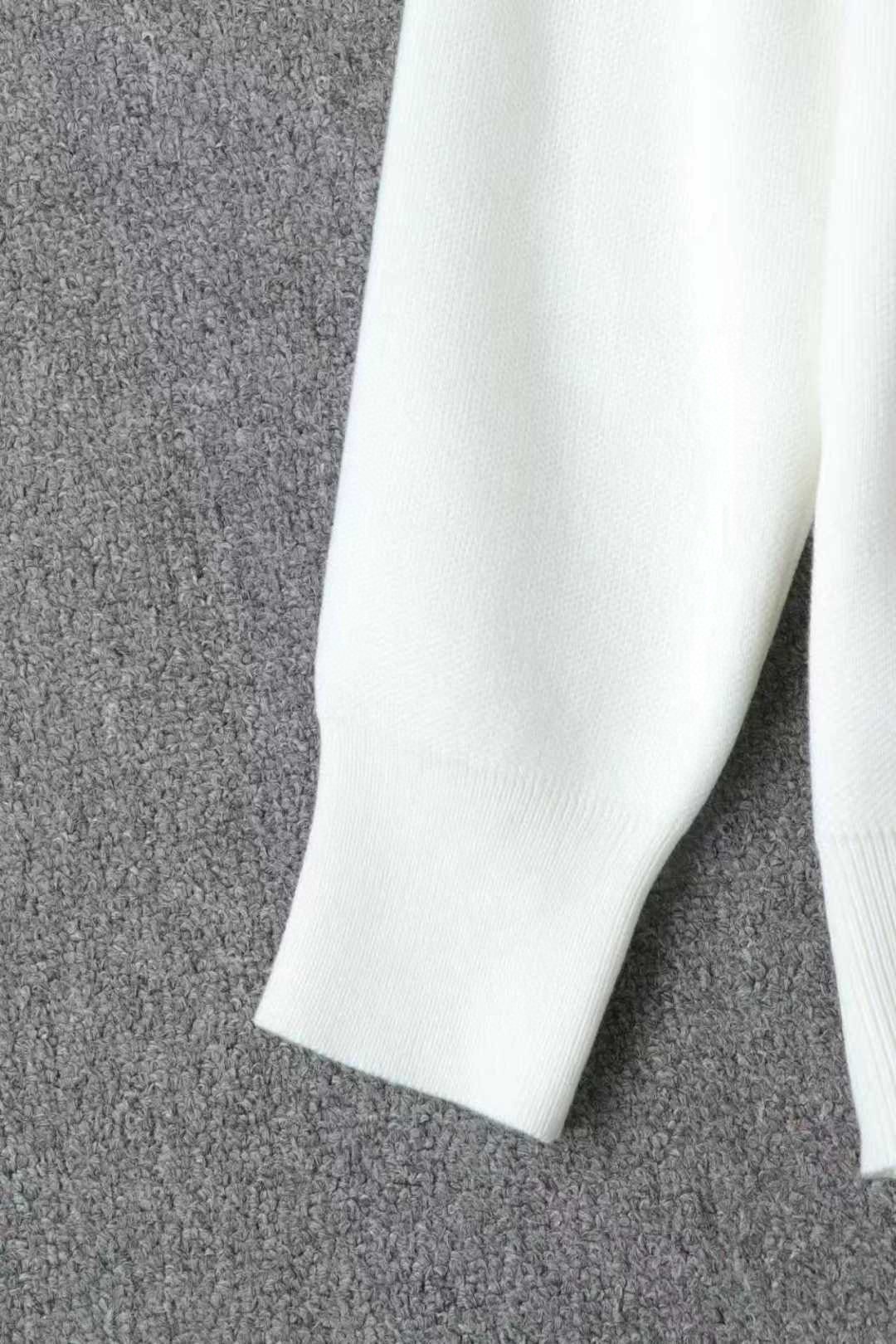 버버리 울 후드 니트 집업