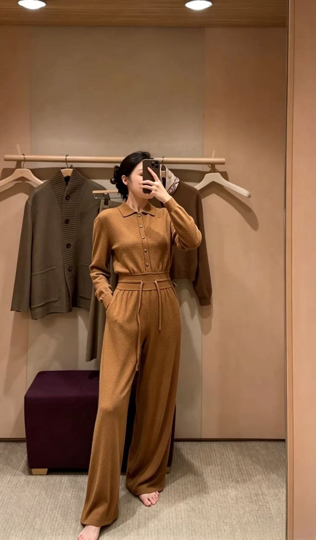 [LORO PIANA] 로로피아나 니트 점프수트
