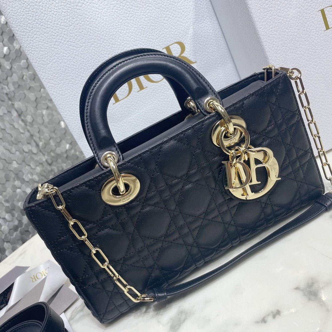 [DIOR] 디올 Lady D-Joy 까나쥬 램스킨 백