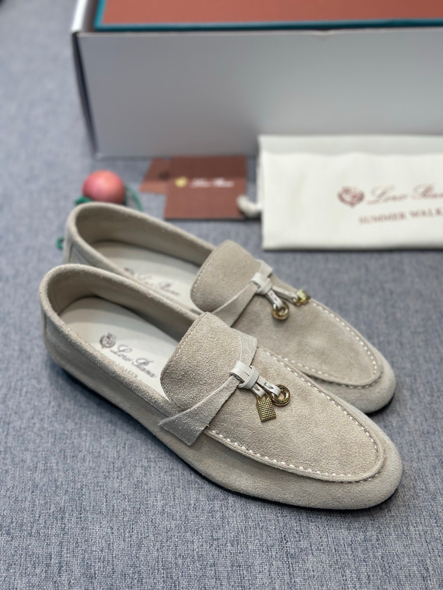 [LORO PIANA] 로로피아나 썸머 워크 스웨이드 참 로퍼