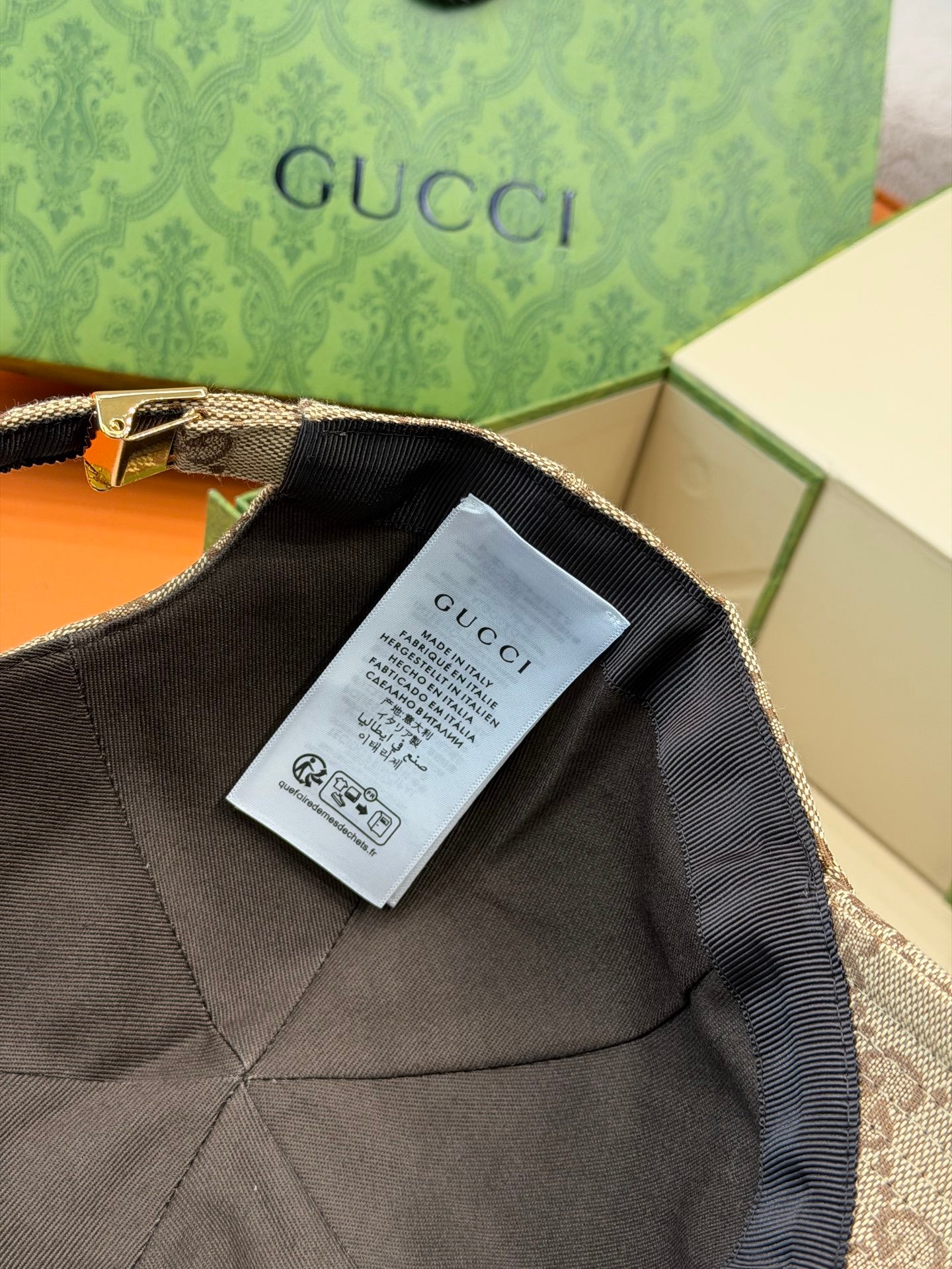 [GUCCI] 구찌 GG 자카드 웹 스트라이프 볼캡