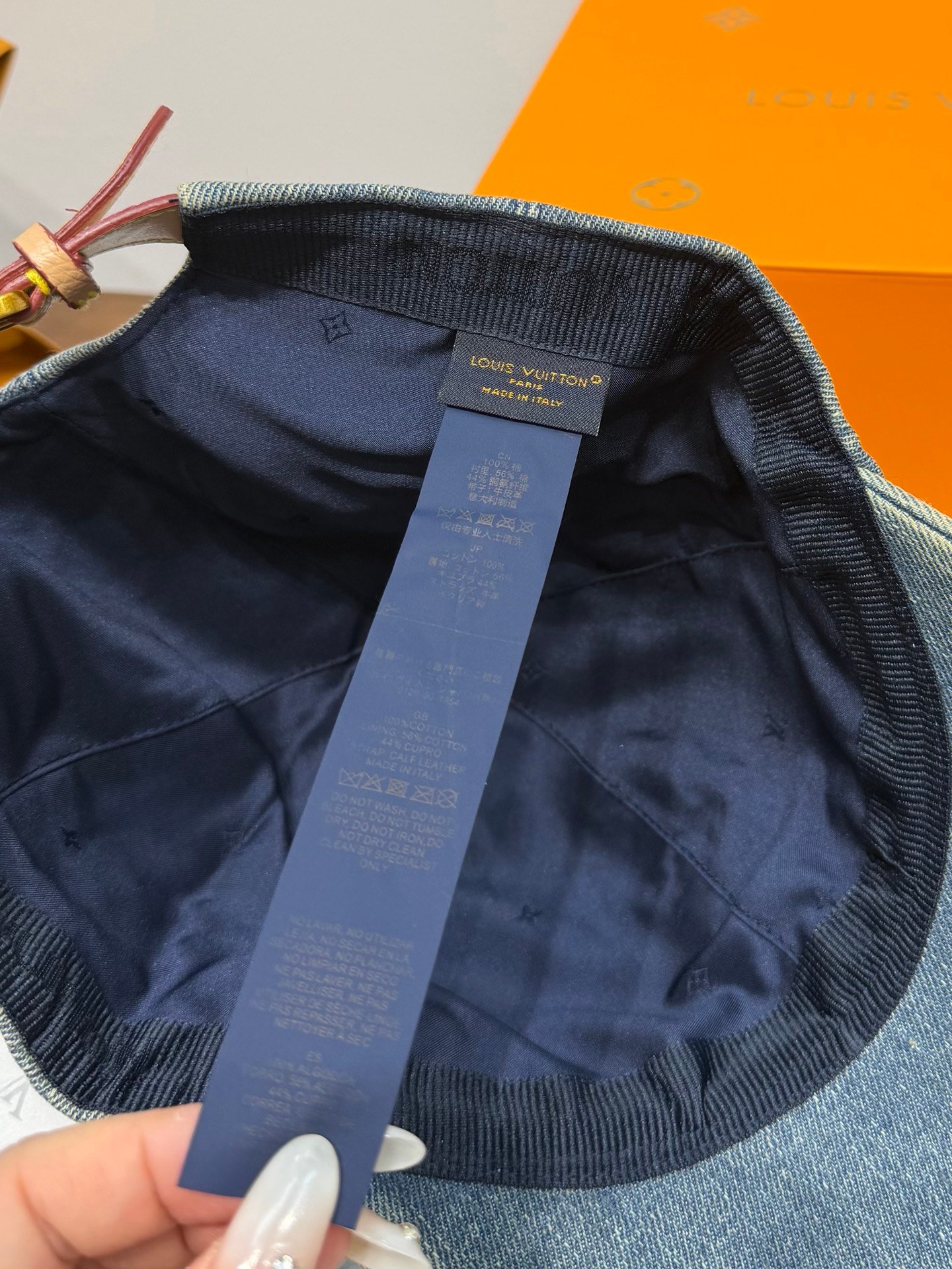 [LOUIS VUITTON] 루이비통 워시드 모노그램 데님 베이스볼 캡