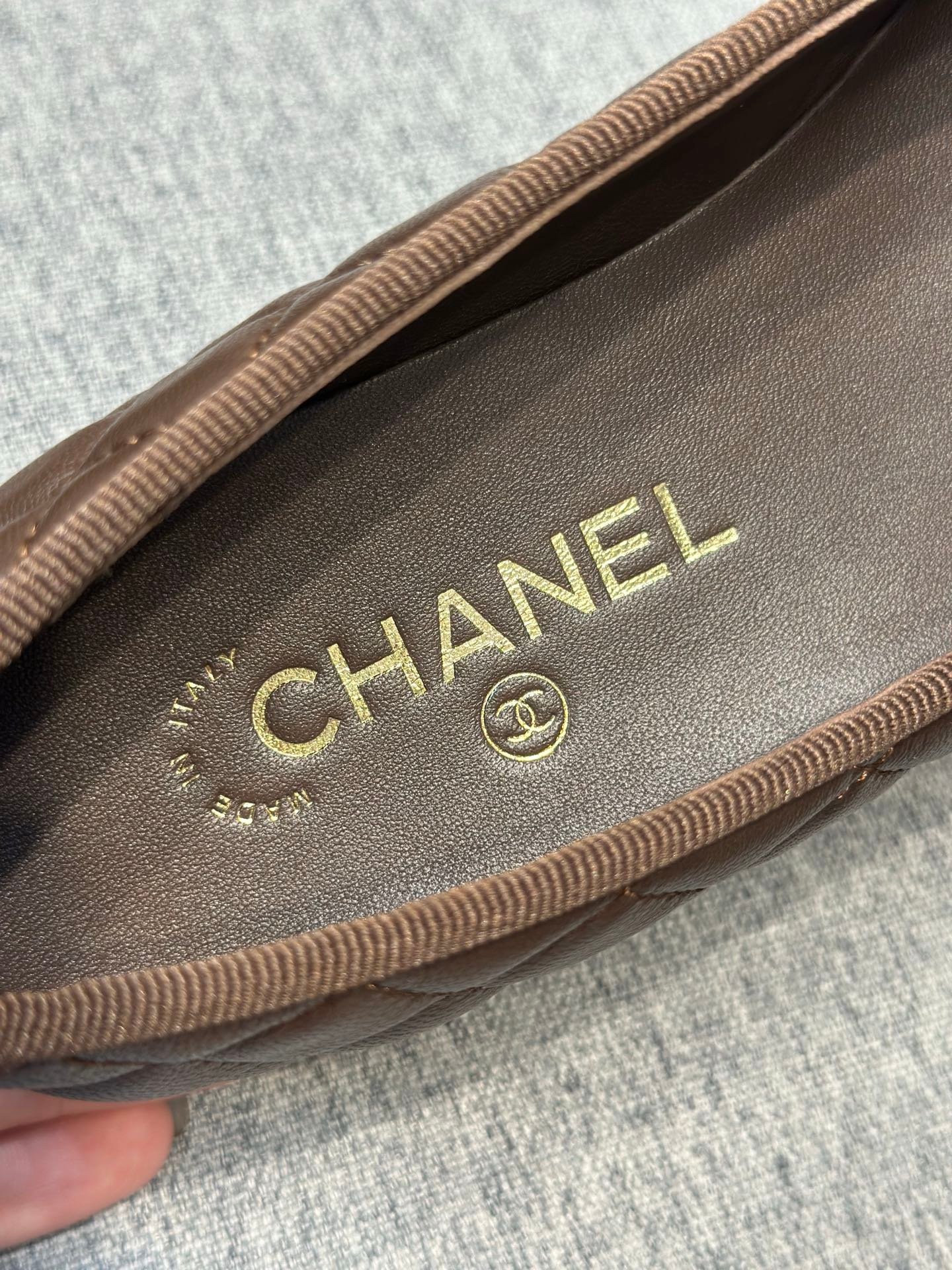 [Chanel] 샤넬 퀼팅 리본 발레리나 플랫 슈즈