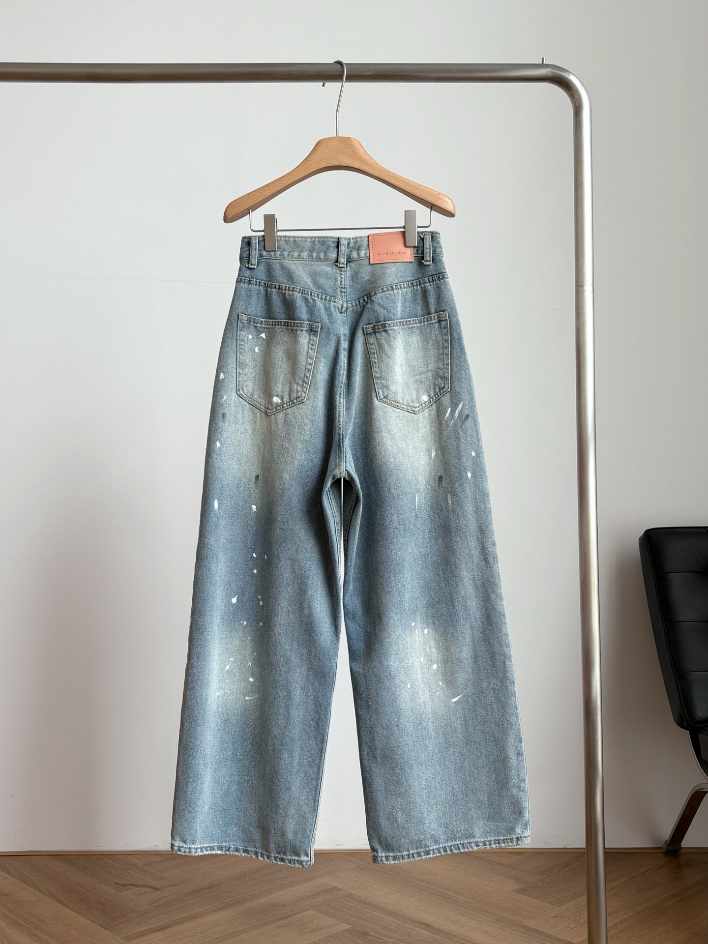 [ACNE STUDIOS] 아크네 스튜디오 페인트 스플래터 와이드 데님 팬츠