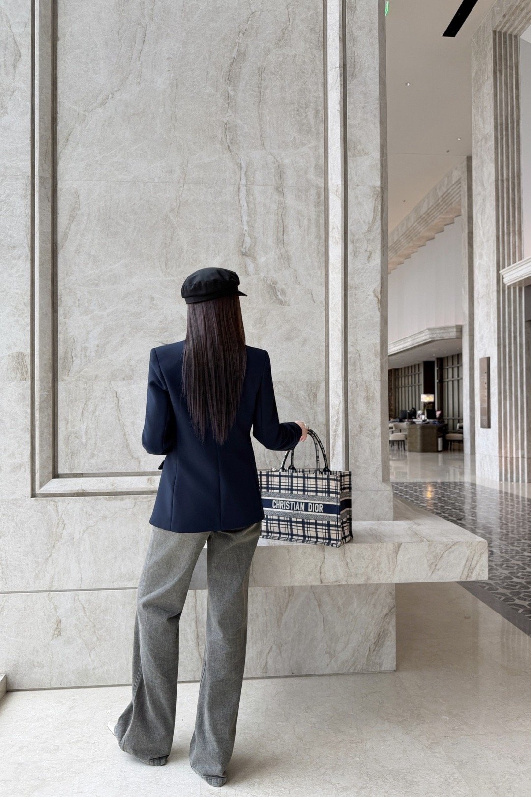 [DIOR] 디올 로고 패치 싱글 블레이저