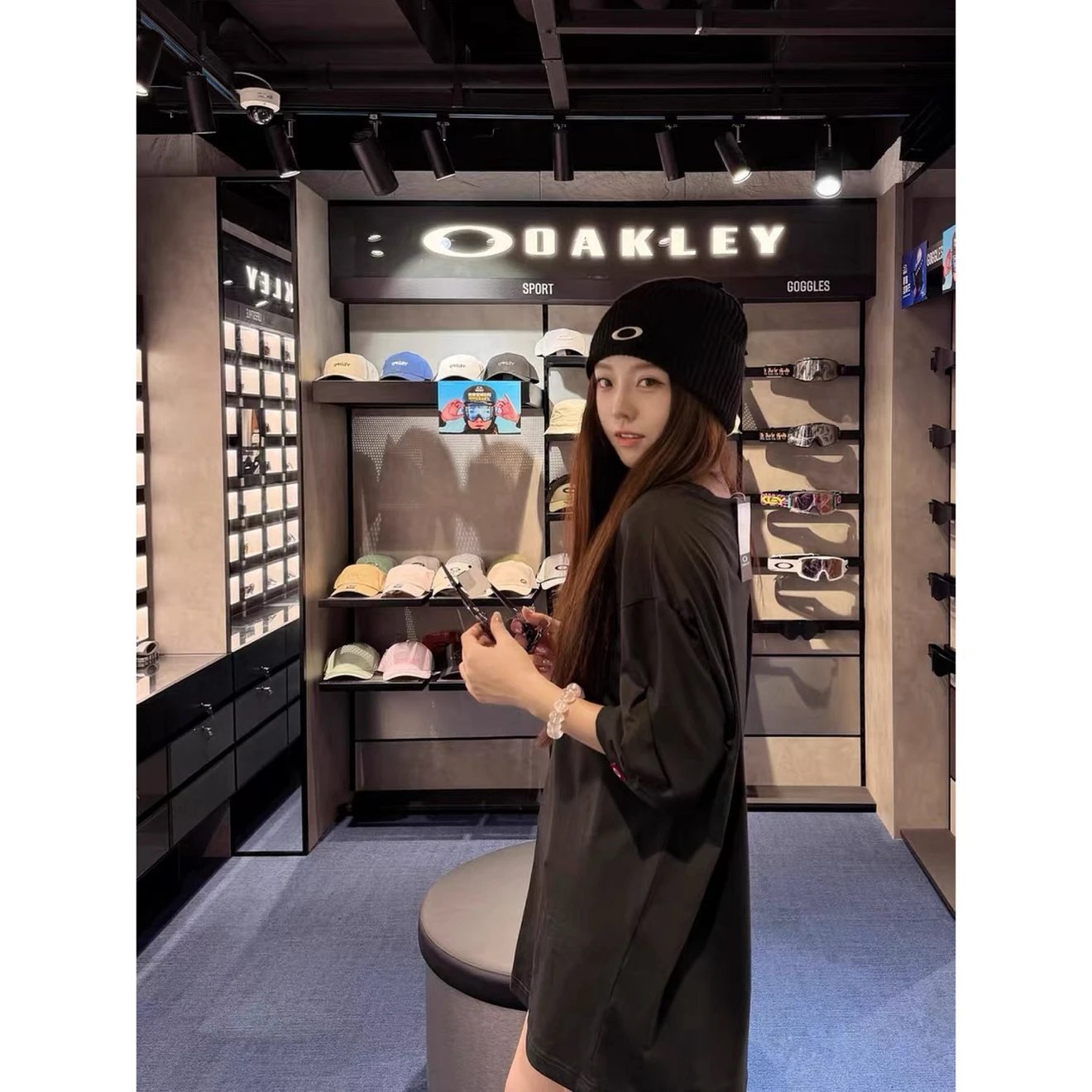 [Oakley] 오클리 O 로고 니트 비니