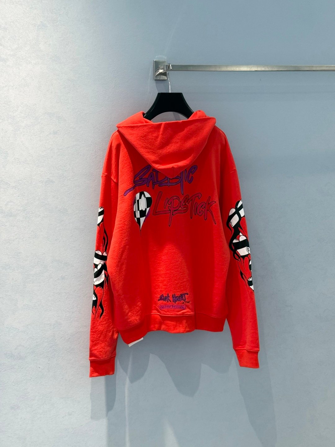 [CHROME HEARTS] 크롬하츠 그래피티 스컬 후드 티셔츠